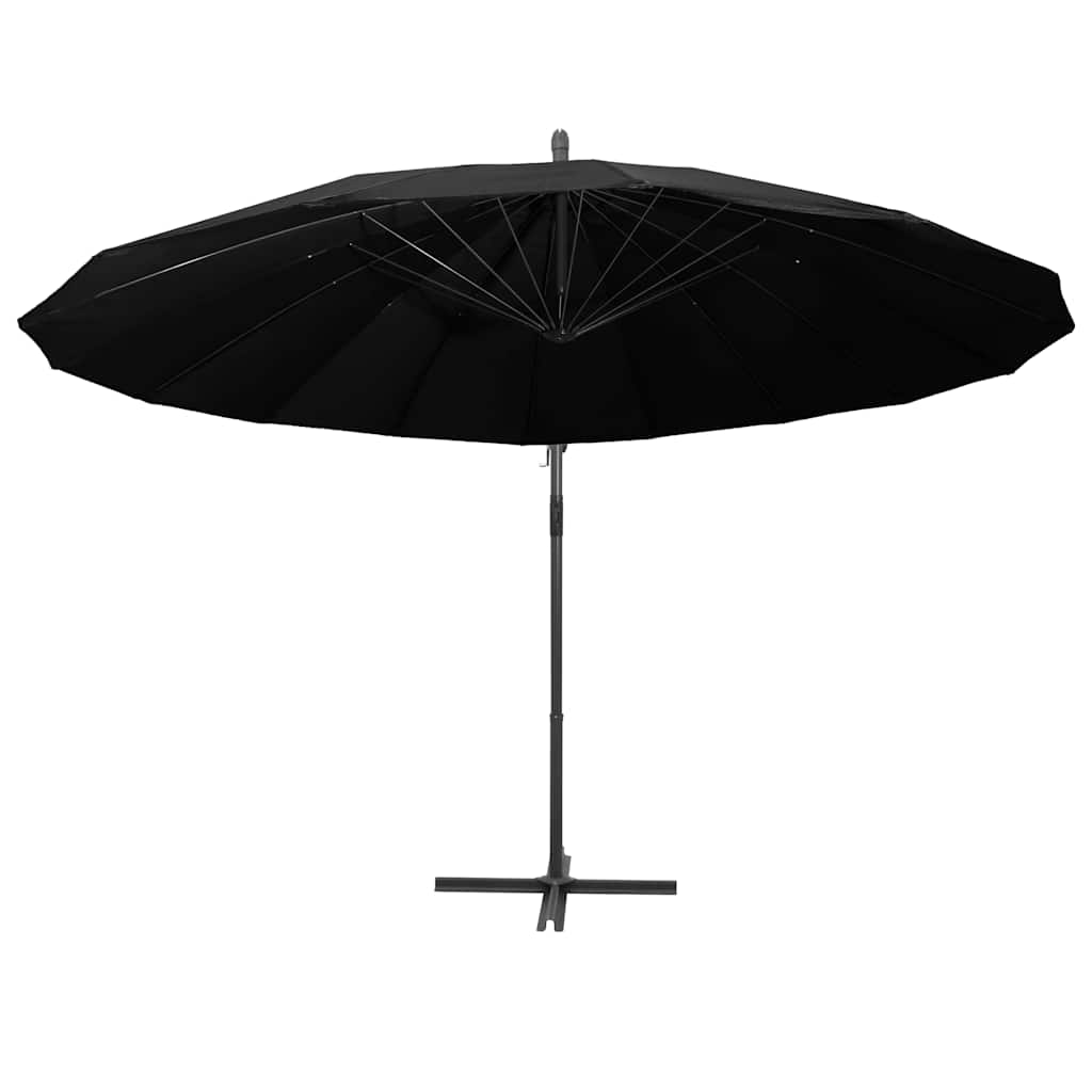 Ampelschirm Weiß 3 m Aluminium-Mast