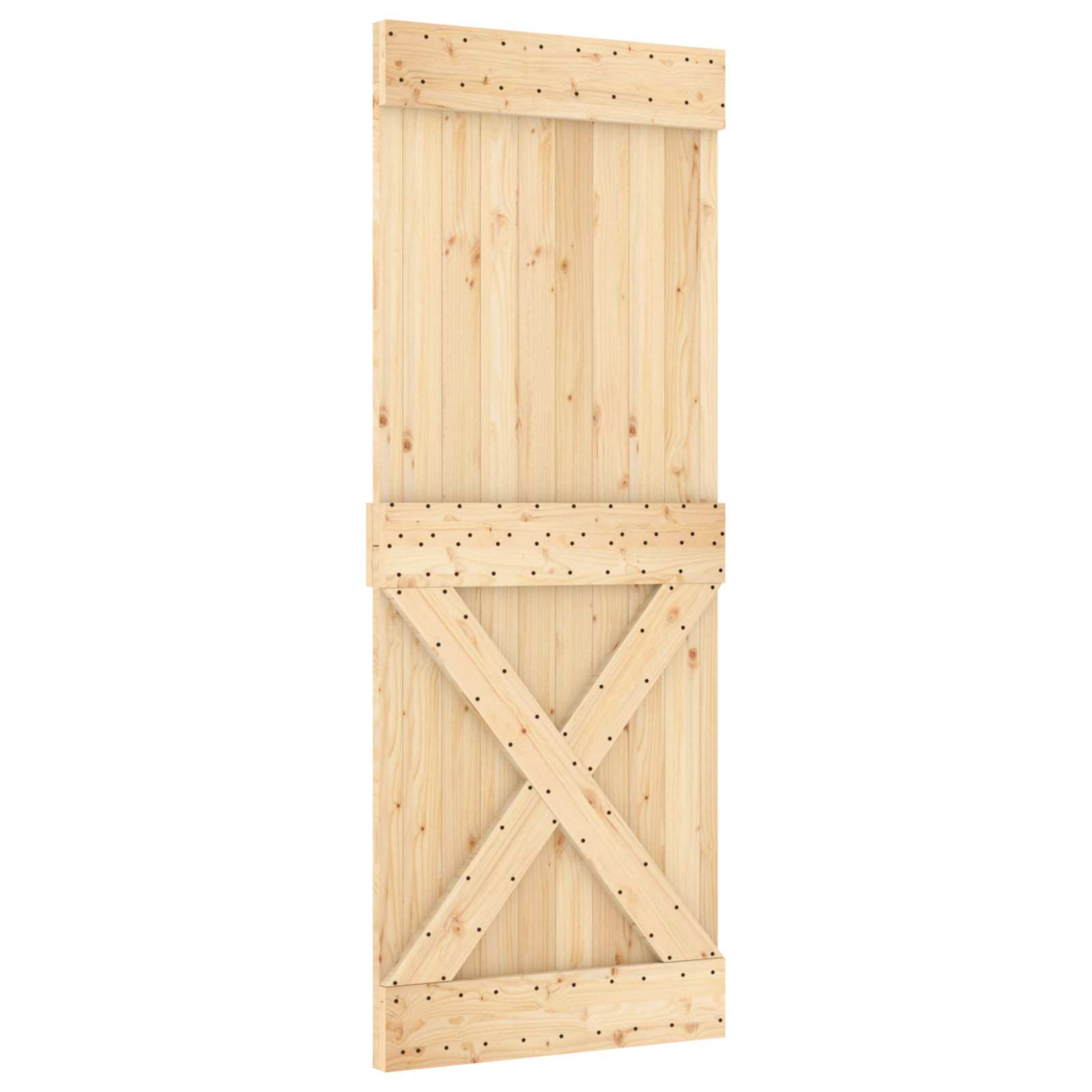 Tür NARVIK Natur 80 x 210 cm Massivkiefer