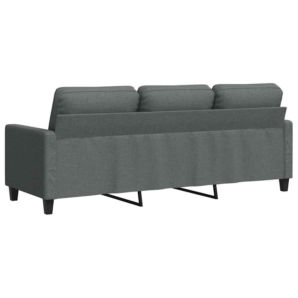 3-Sitzer-Sofa Hellgrau 180 cm Stoff