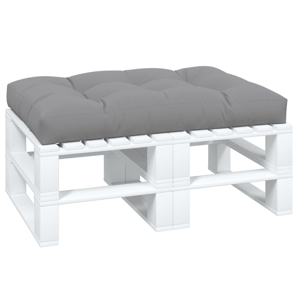 Palettenkissen Anthrazit 50x50x12 cm Stoff