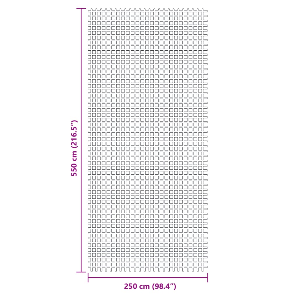 Zeltteppich Anthrazit 4x2 m