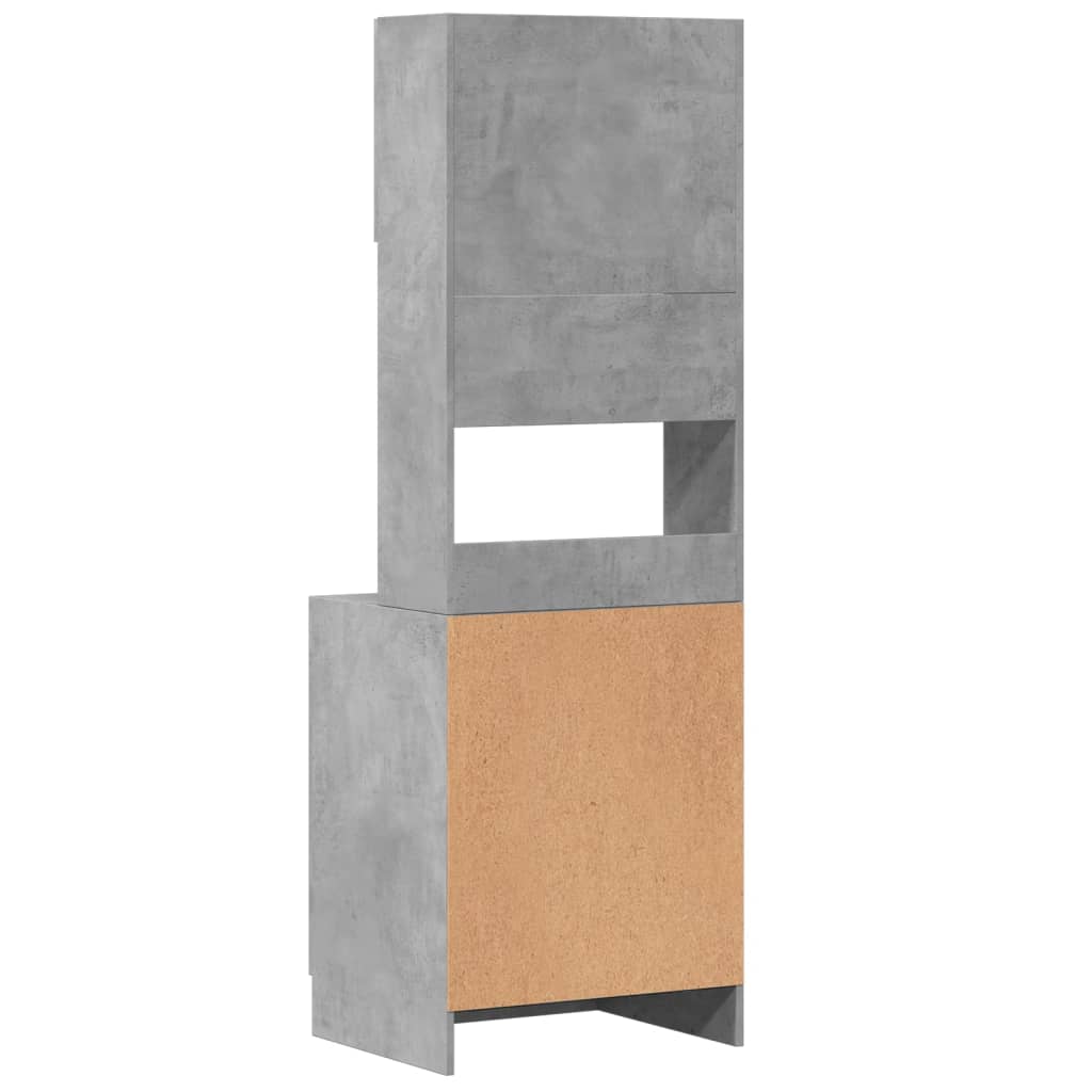 Küchenschrank Weiß 60x50x180 cm Holzwerkstoff