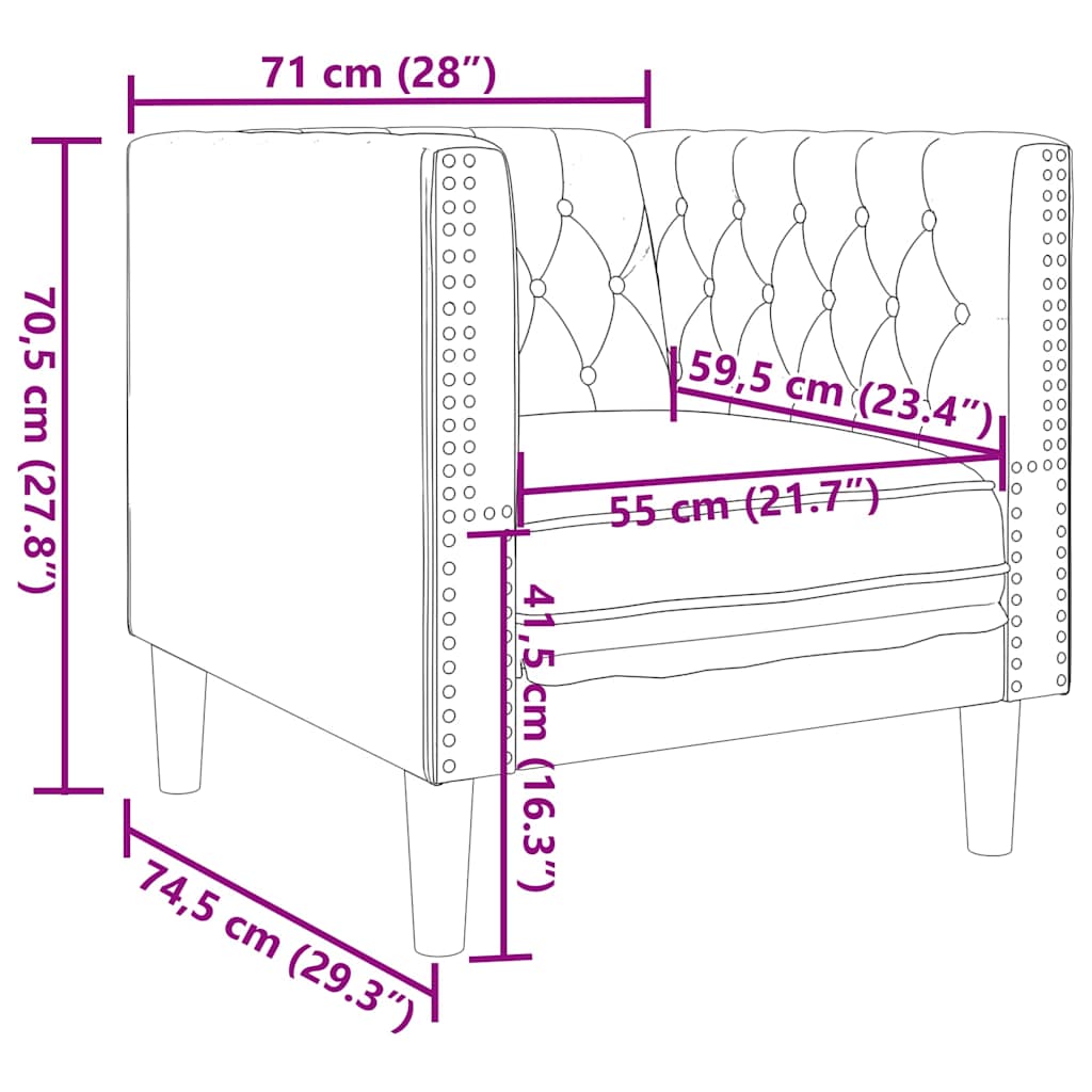 3-tlg. Chesterfield-Sofa-Set mit Nackenrollen Hellgrau Samt