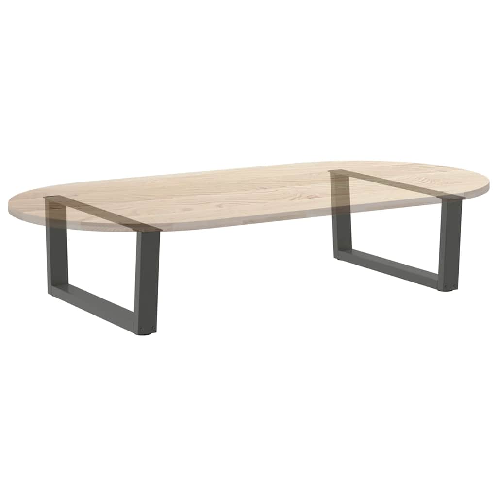 Couchtischbeine V-Form 2 Stück Schwarz 30x(30-31,3) cm Stahl