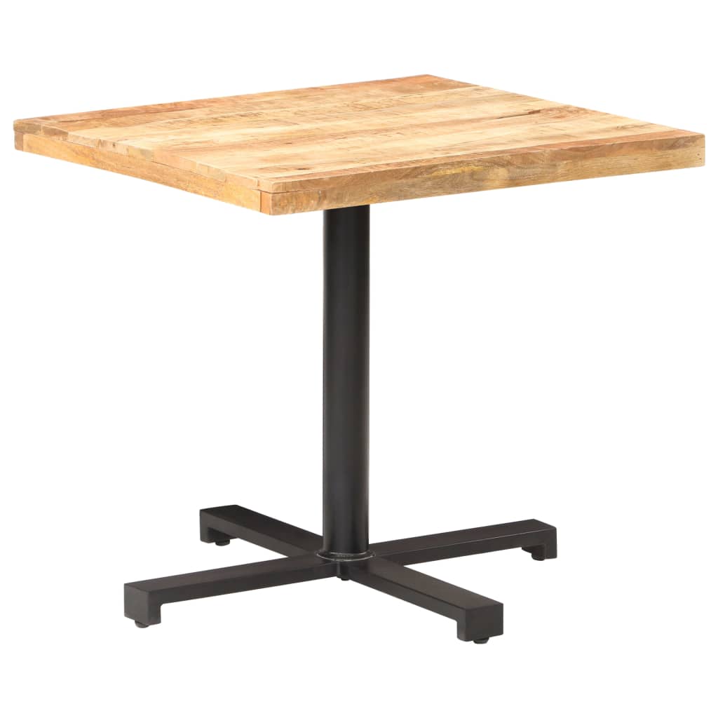 Bistrotisch Rund Ø60x75 cm Raues Mangoholz