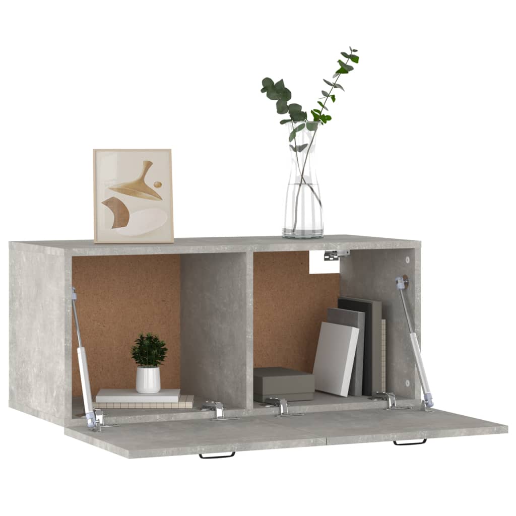 Wandschrank Weiß 80x36,5x35 cm Holzwerkstoff