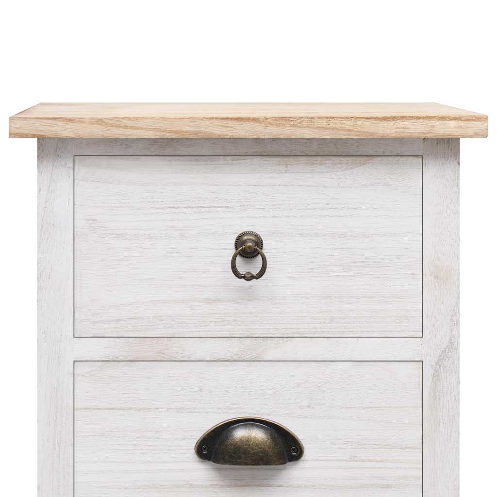 Beistellschrank 38x28x86 cm Massivholz Paulownia