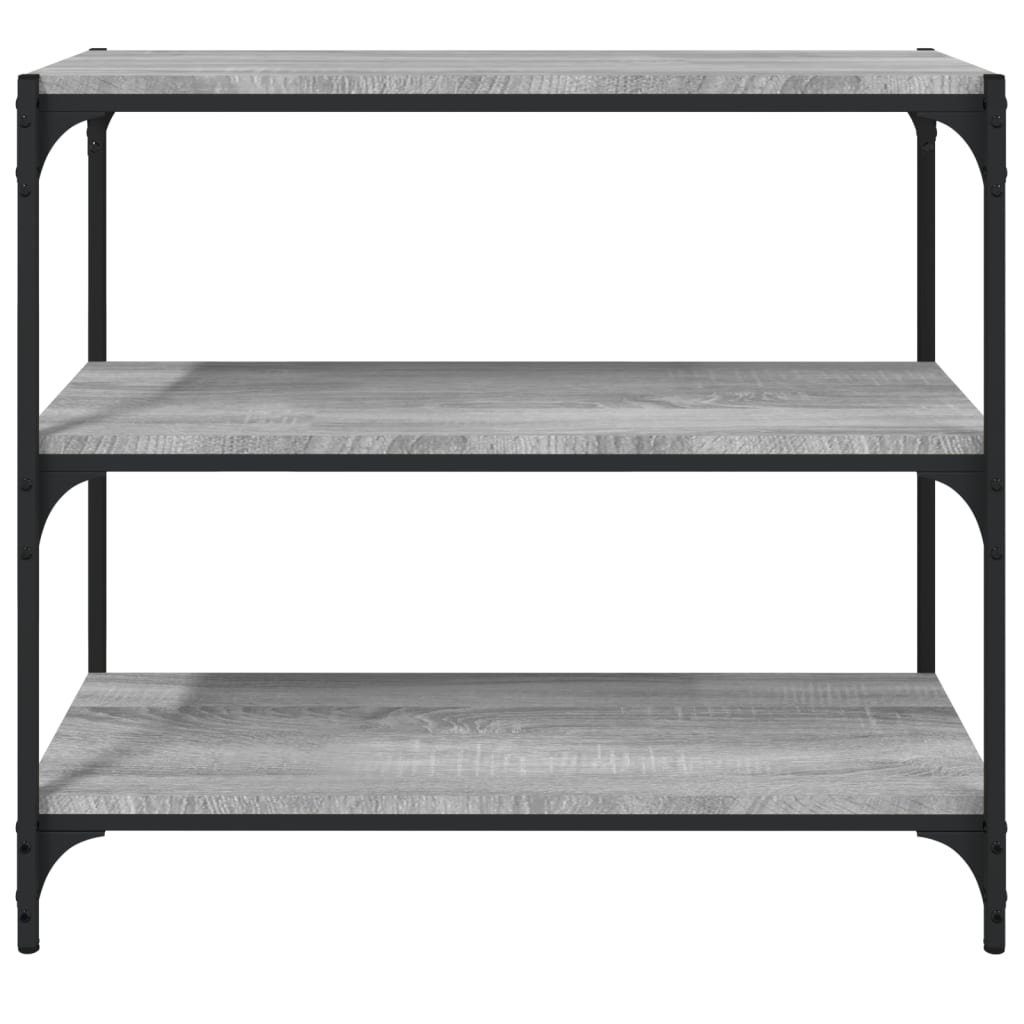 Bücherregal Schwarz 40x33x70,5 cm Holzwerkstoff und Stahl