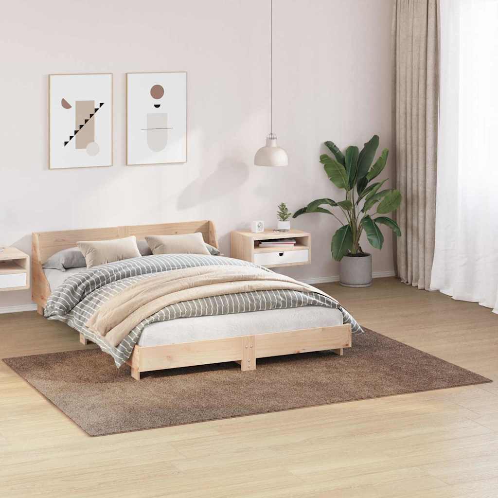 Anti-Rutsch Shaggy Teppich Dunkelgrau 200 x 200 cm PP