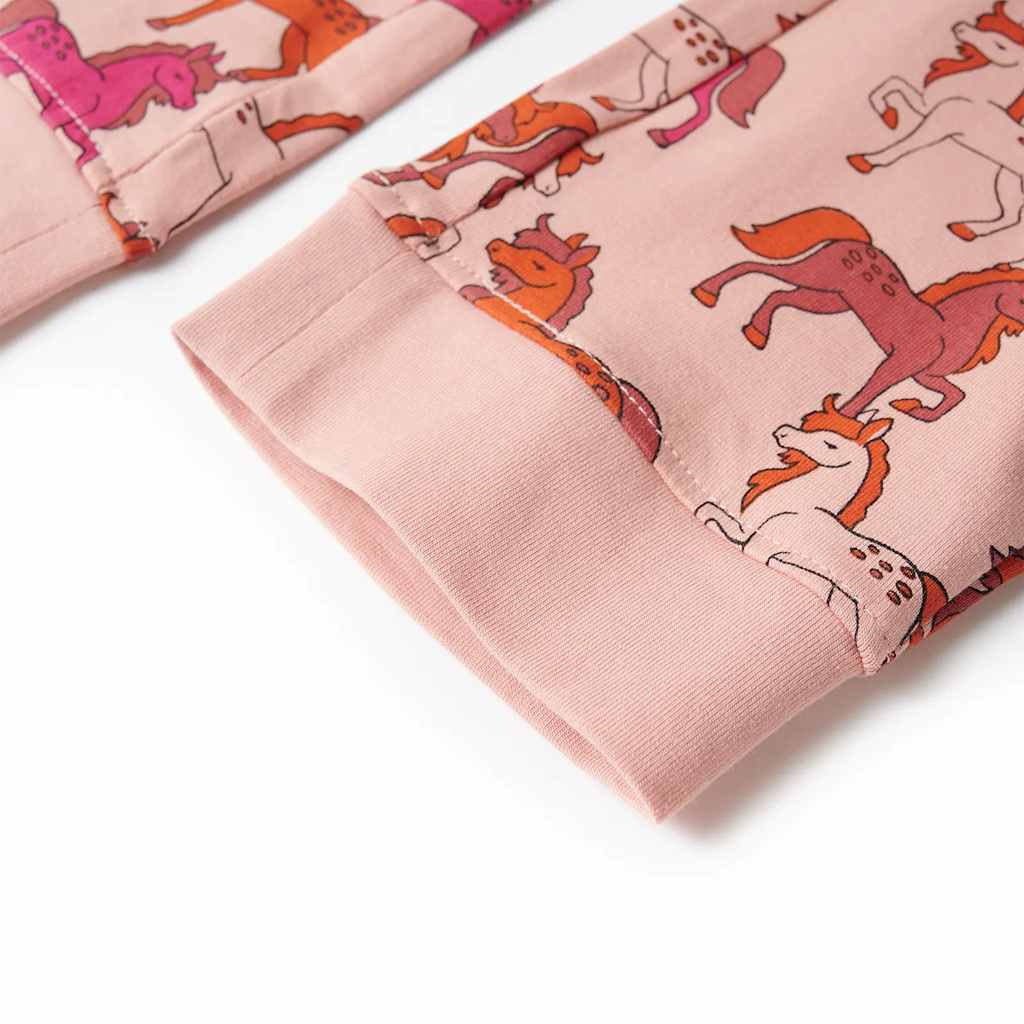 Kinderpyjama mit Langen Ärmeln Hellrosa 92