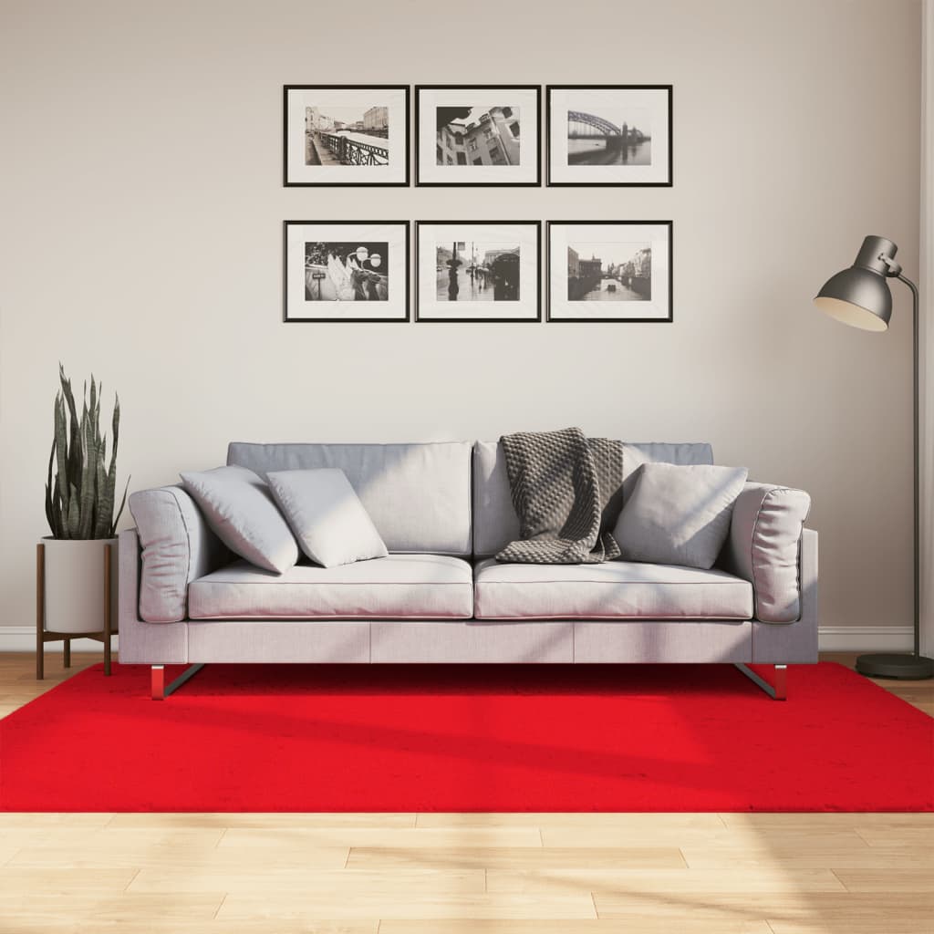 Teppich OVIEDO Kurzflor Anthrazit 120x120 cm