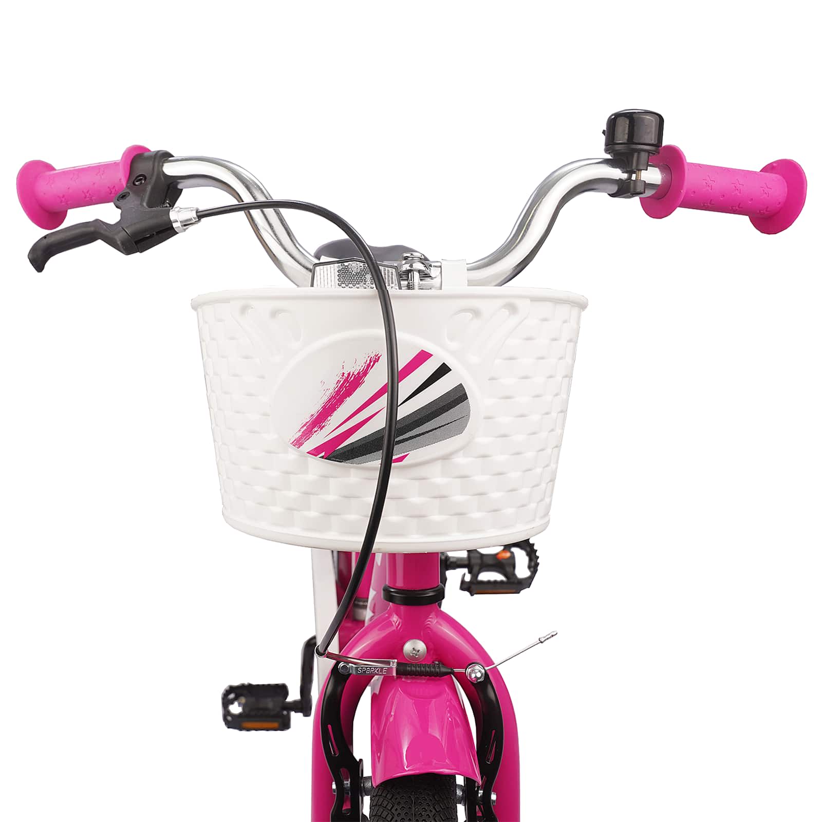Kinderfahrrad 12 Zoll für 2-4 Jahre alt Hellrosa