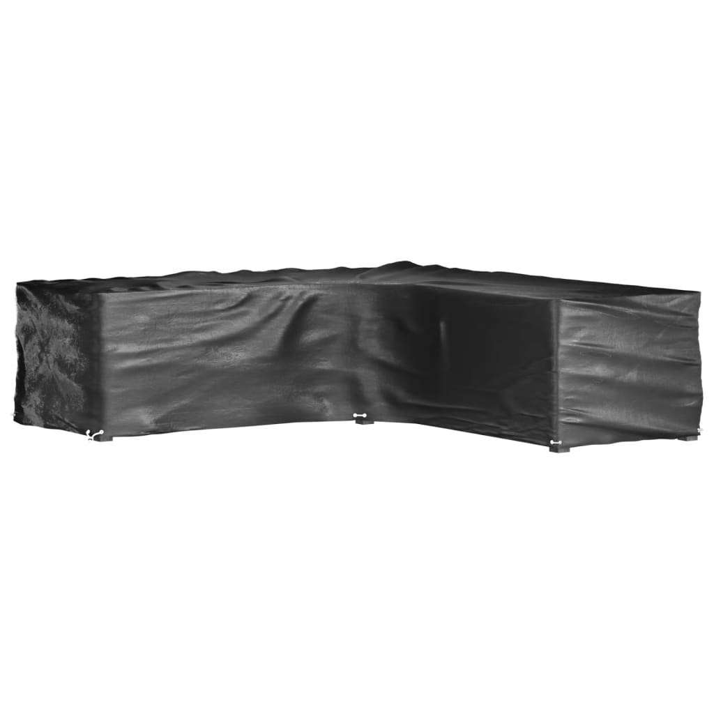 Gartenmöbel-Abdeckungen 2 Stk. L-Form 12 Ösen 250x250x90 cm