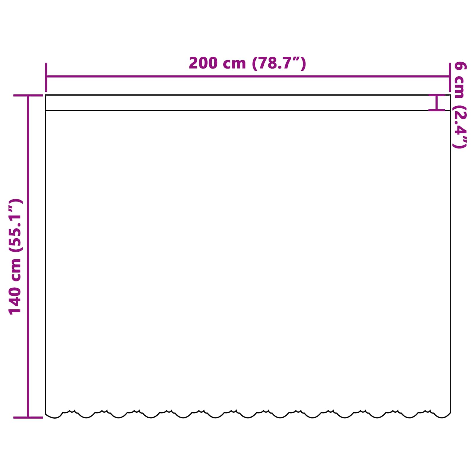 Spitzenvorhang mit Vorhängen Floral Weiß 80 x 150 cm Polyester
