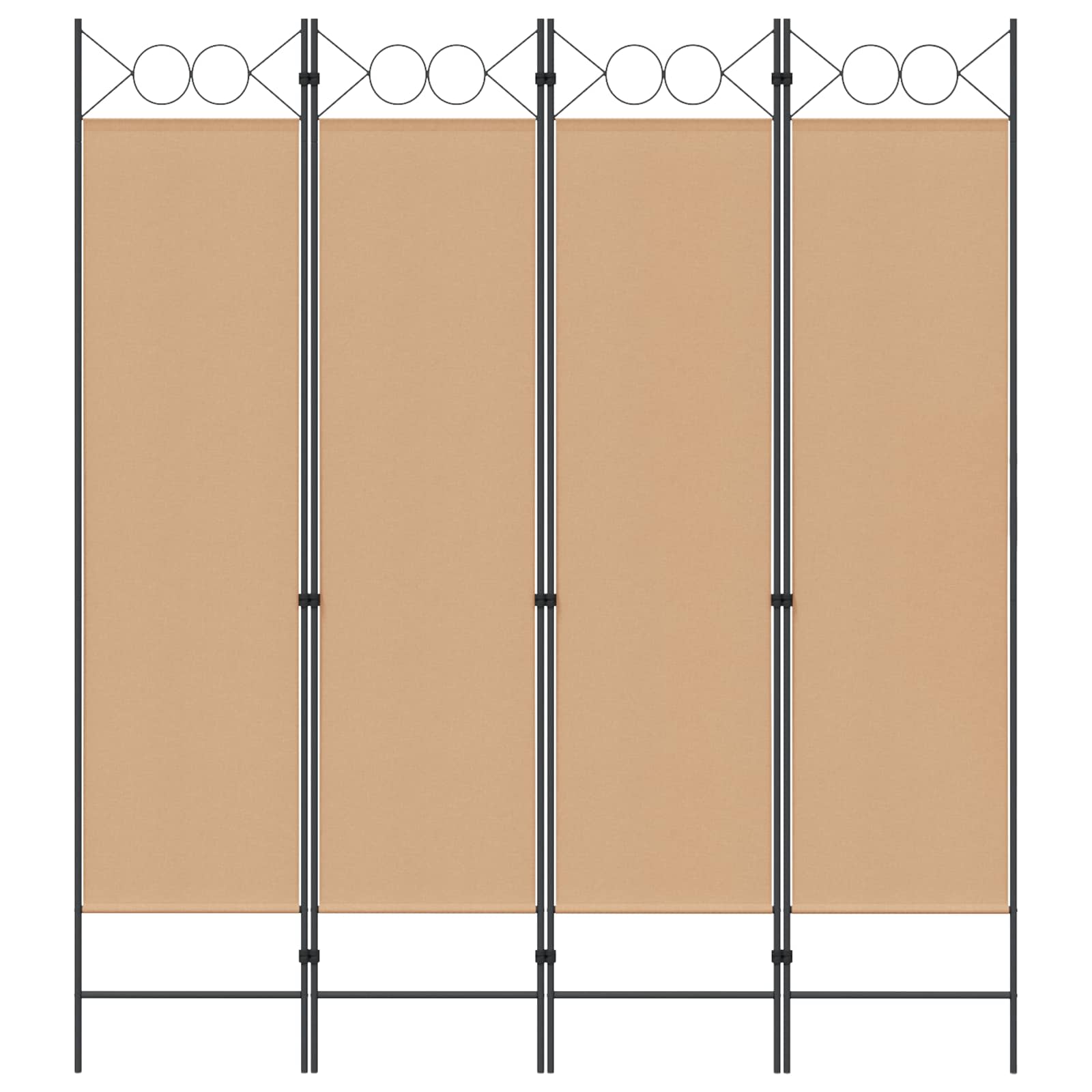 5-tlg. Raumteiler Anthrazit 200 x 180 cm