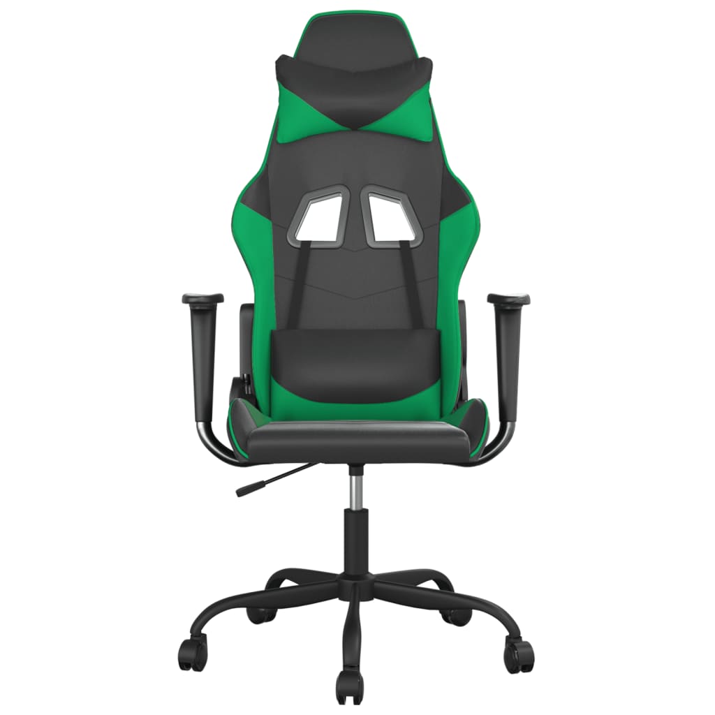 Gaming-Stuhl mit Massagefunktion Schwarz und Rot Kunstleder