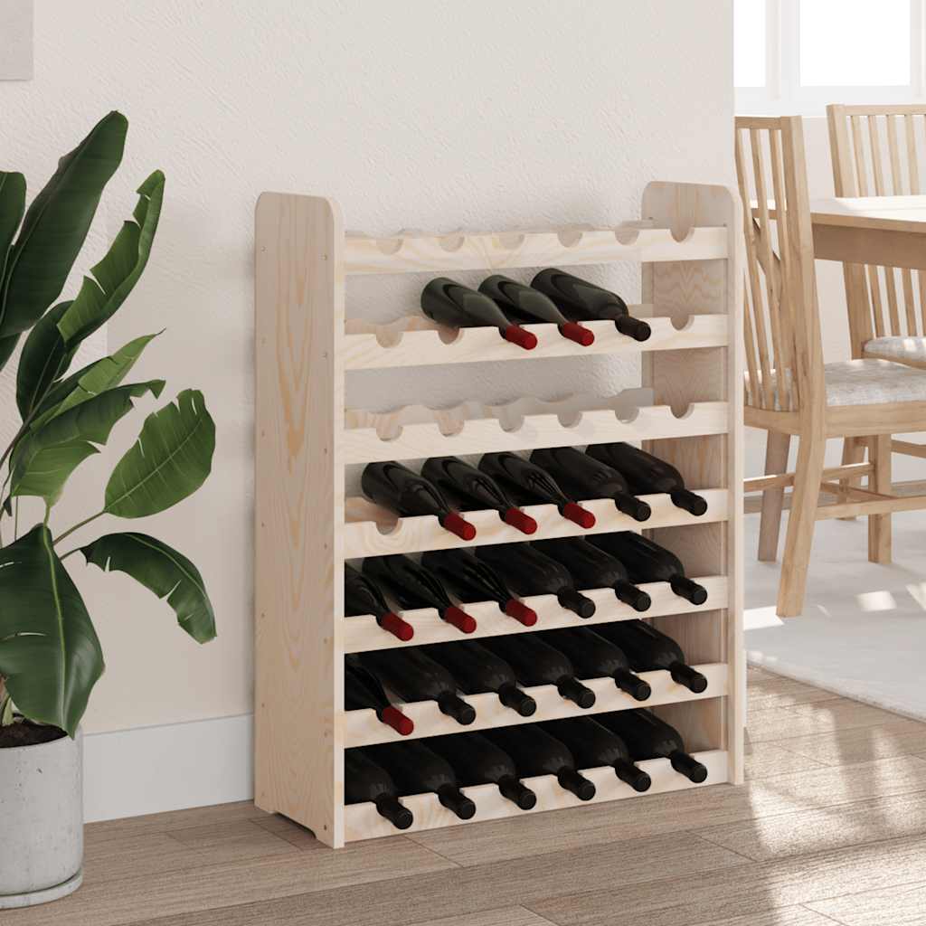 Weinregal 33x25x37 cm Massivholz Kiefer