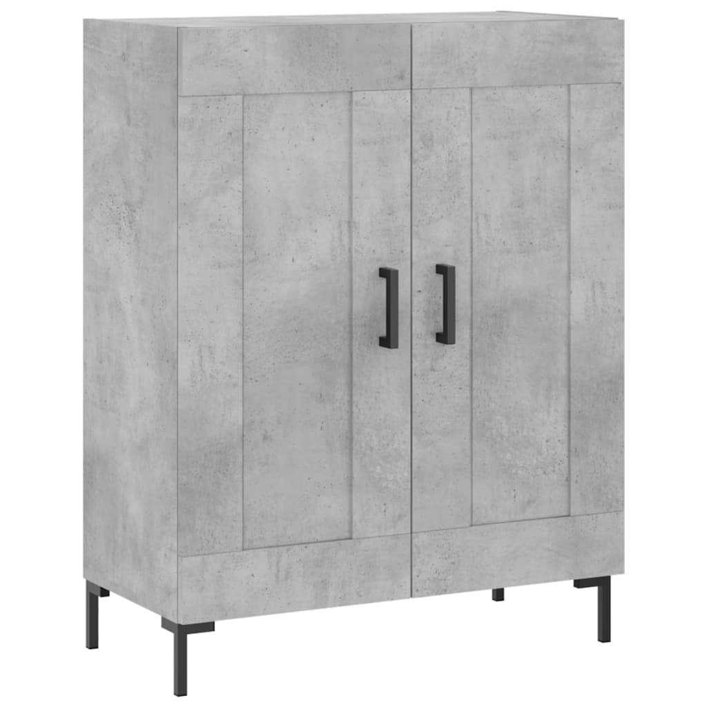 Highboard Hochglanz-Weiß 69,5x34x180 cm Holzwerkstoff