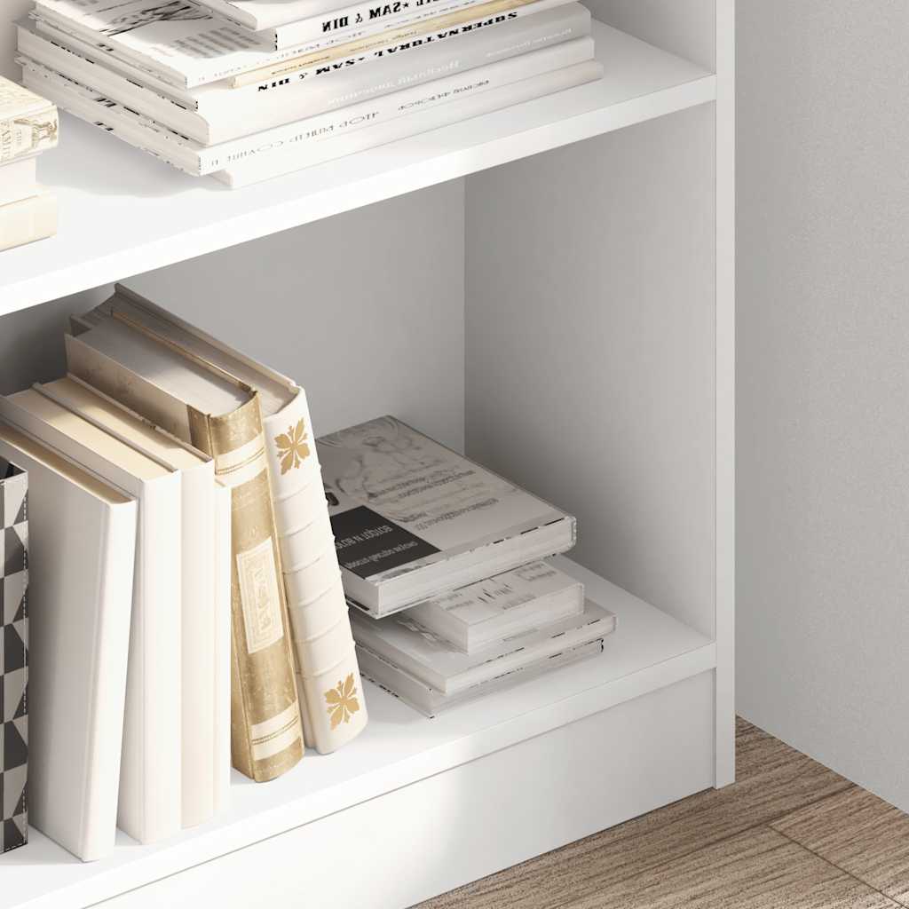 Bücherregal Weiß 40x24x75 cm Holzwerkstoff