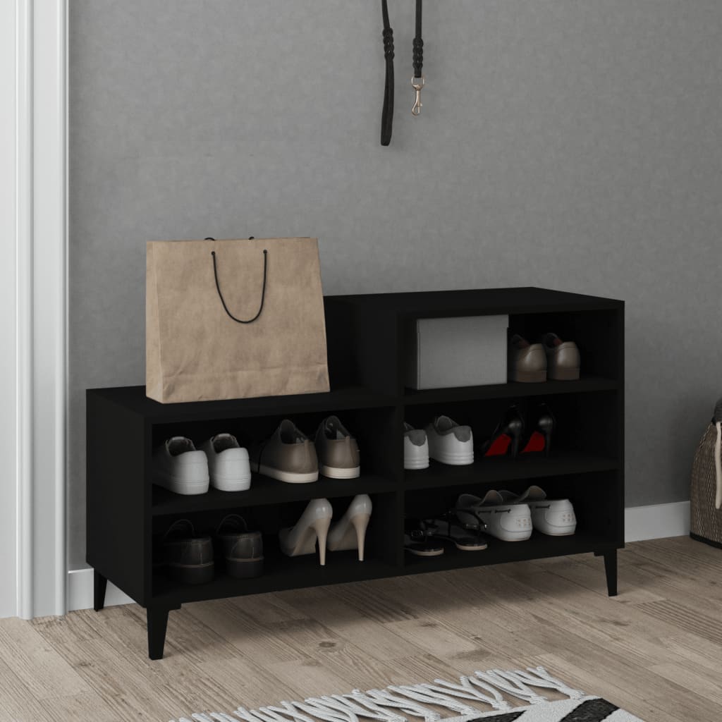 Schuhregal Weiß 102x36x60 cm Holzwerkstoff