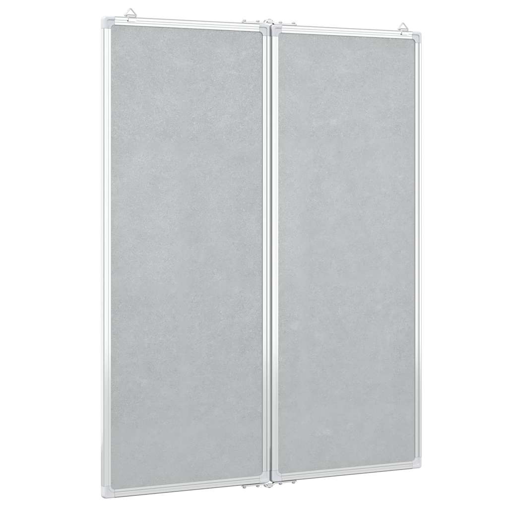 Magnetisches Whiteboard Klappbar 80x80x1,7 cm Aluminium