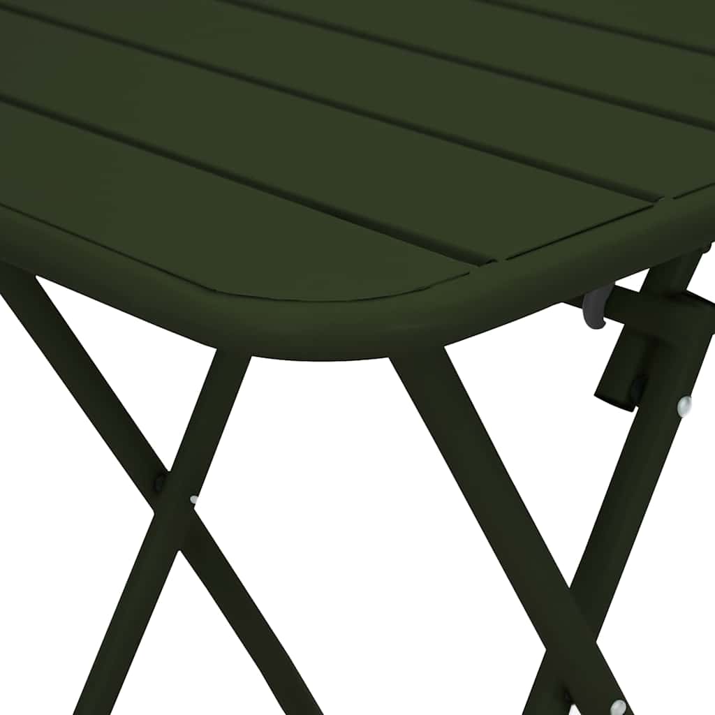 Bistrotisch Weiß 55 x 55 x 72,5 cm Pulverbeschichteter Stahl