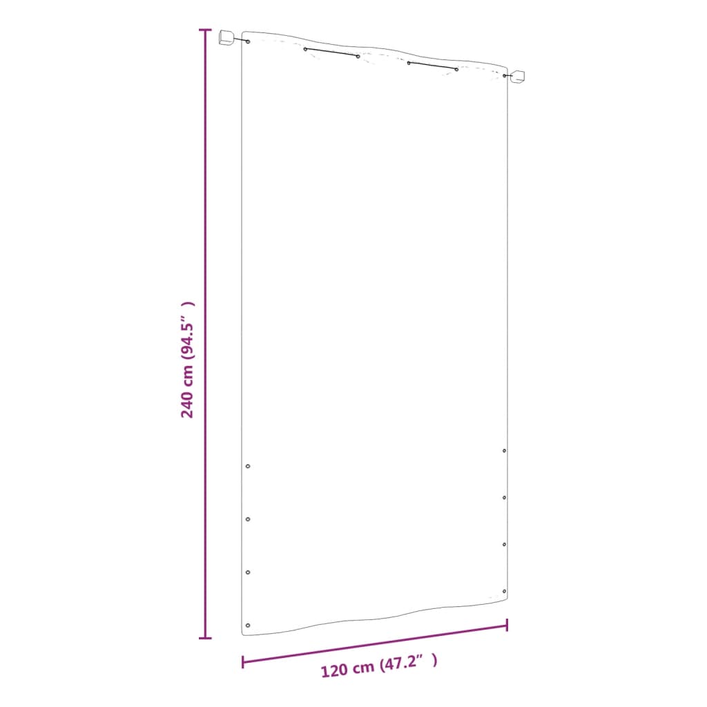 Balkon-Sichtschutz Hellgrün 100x240 cm Oxford-Gewebe