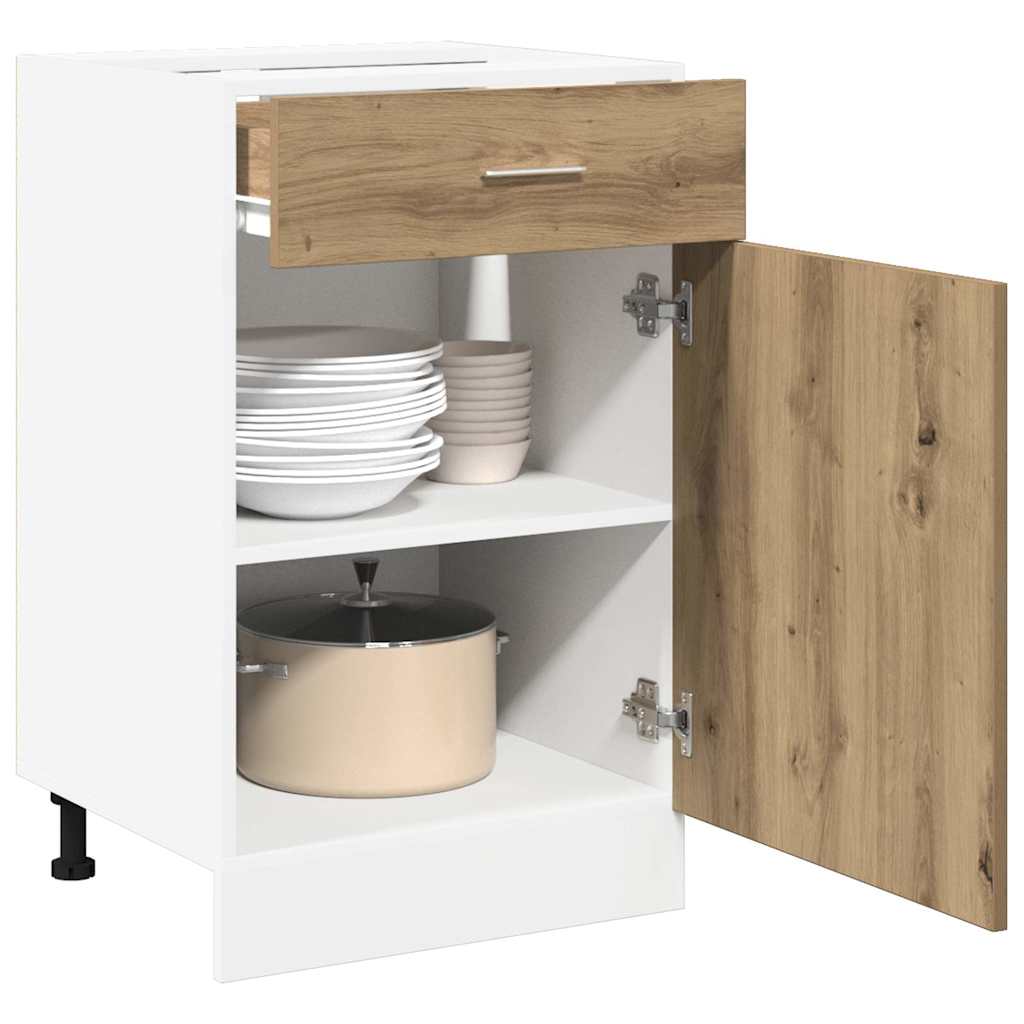 Unterschrank Lyon Weiß 60x46x81,5 cm Holzwerkstoff