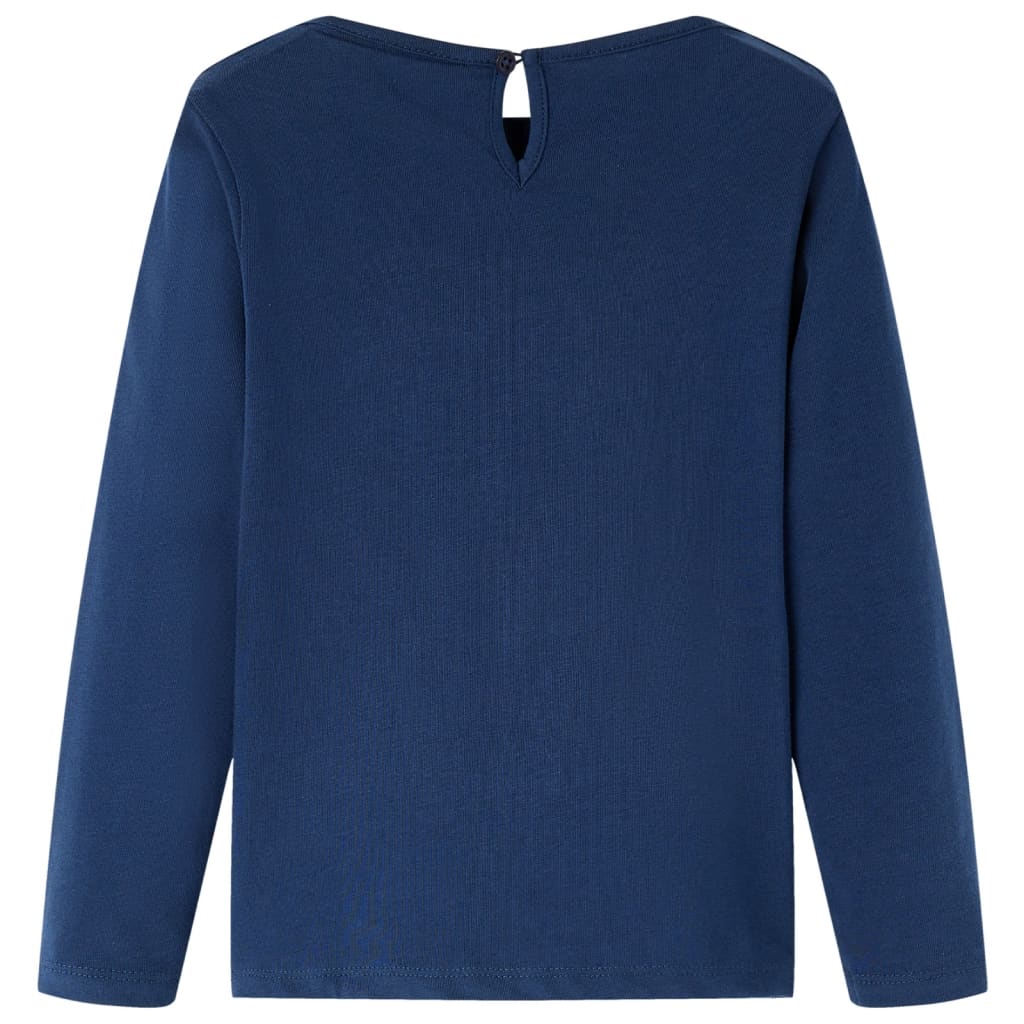 Kinder-Langarmshirt Dunkles Ocker 128
