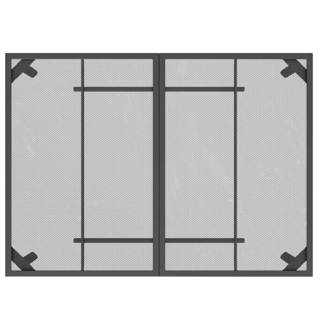 Gartentisch Anthrazit 100x100x72 cm Stahlgitter