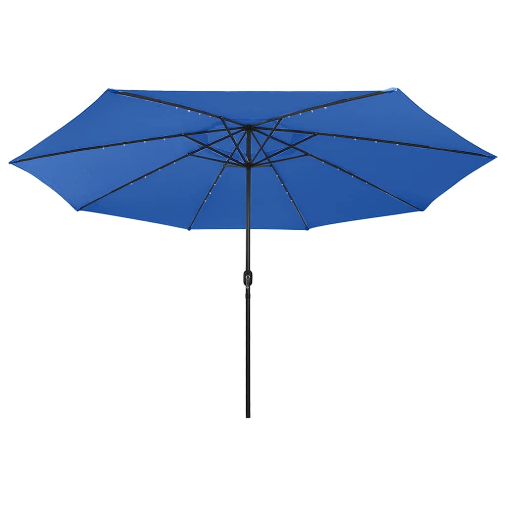 Sonnenschirm mit LED-Beleuchtung 400 cm Sandweiß