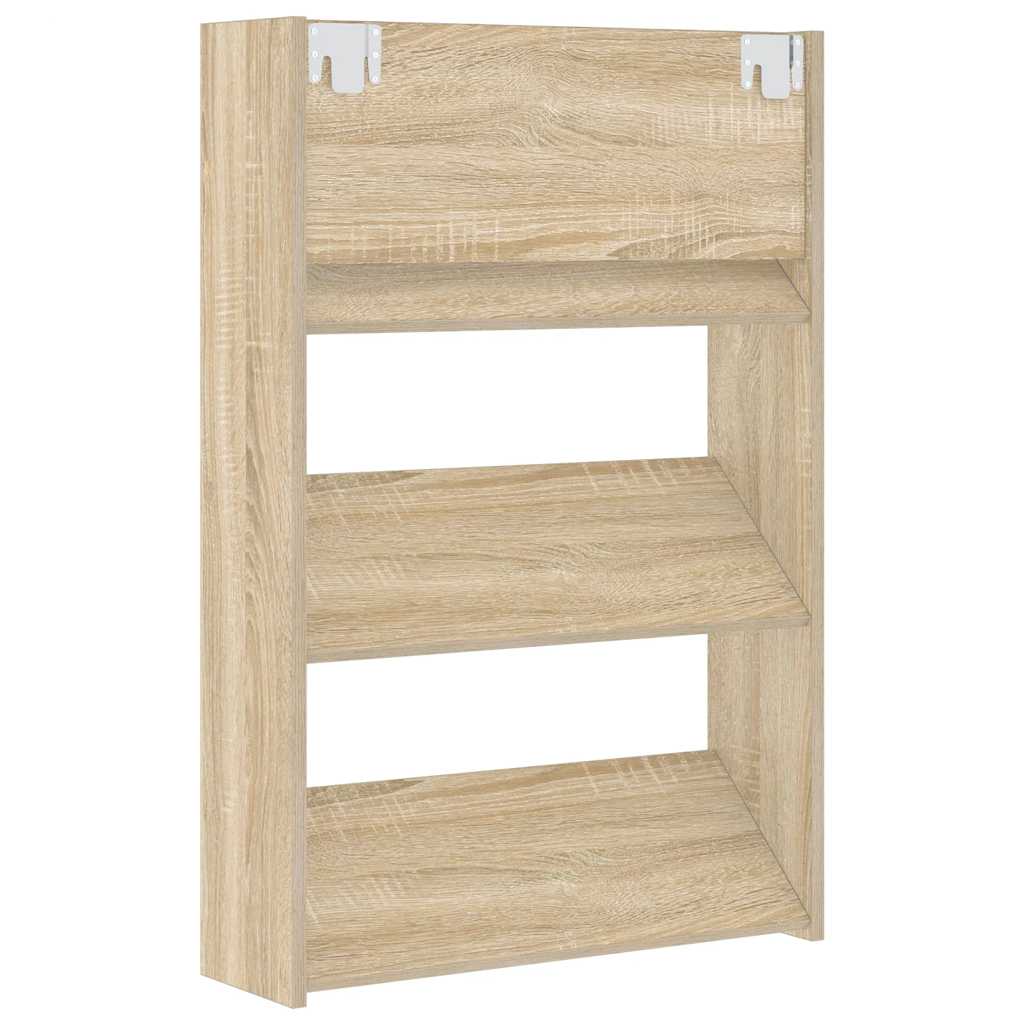 Wand-Schuhschränke 4 Stk. Weiß 60x18x60 cm Holzwerkstoff