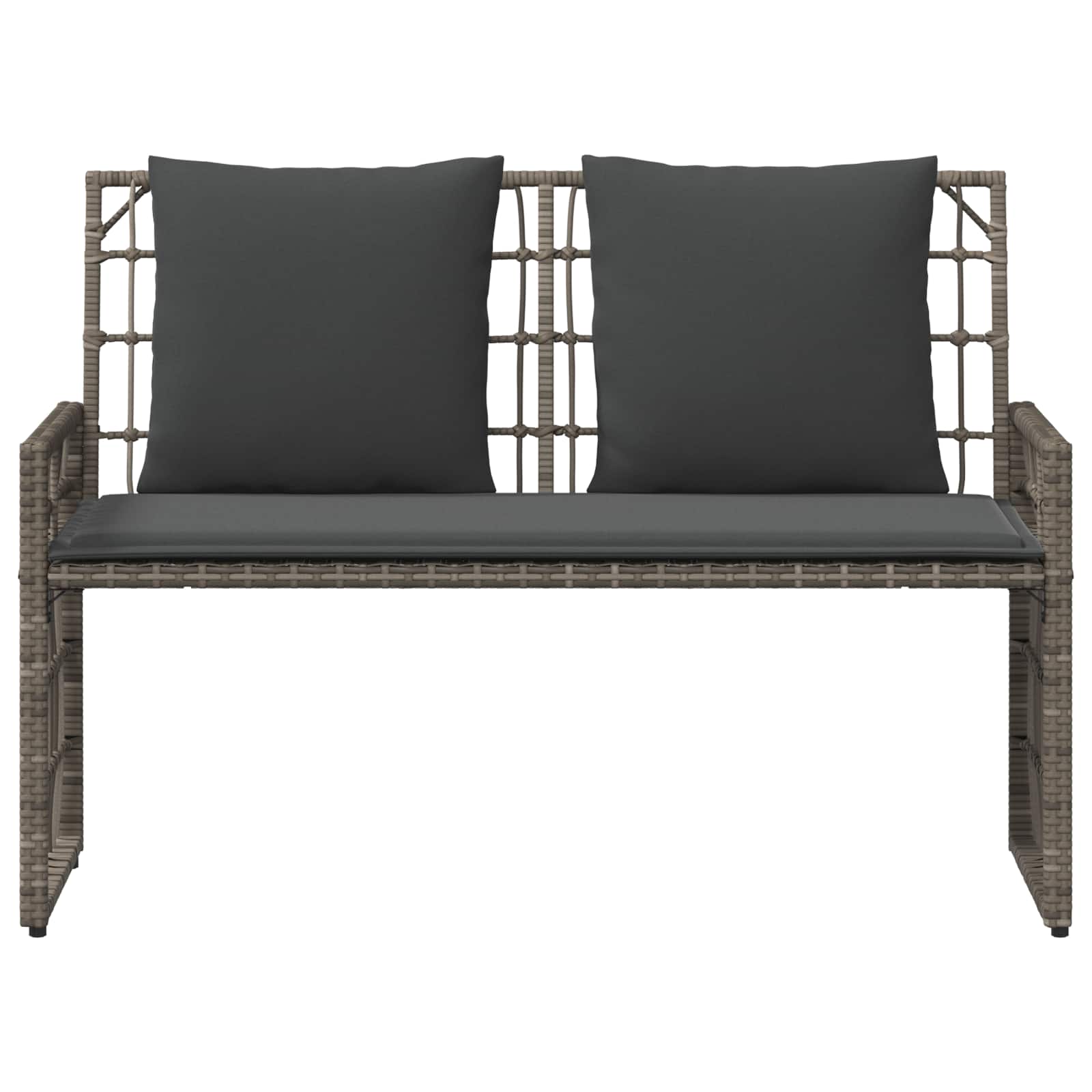 Bank Outdoor Uni Schwarz und Dunkelgrau 116 x 55 x 82 cm