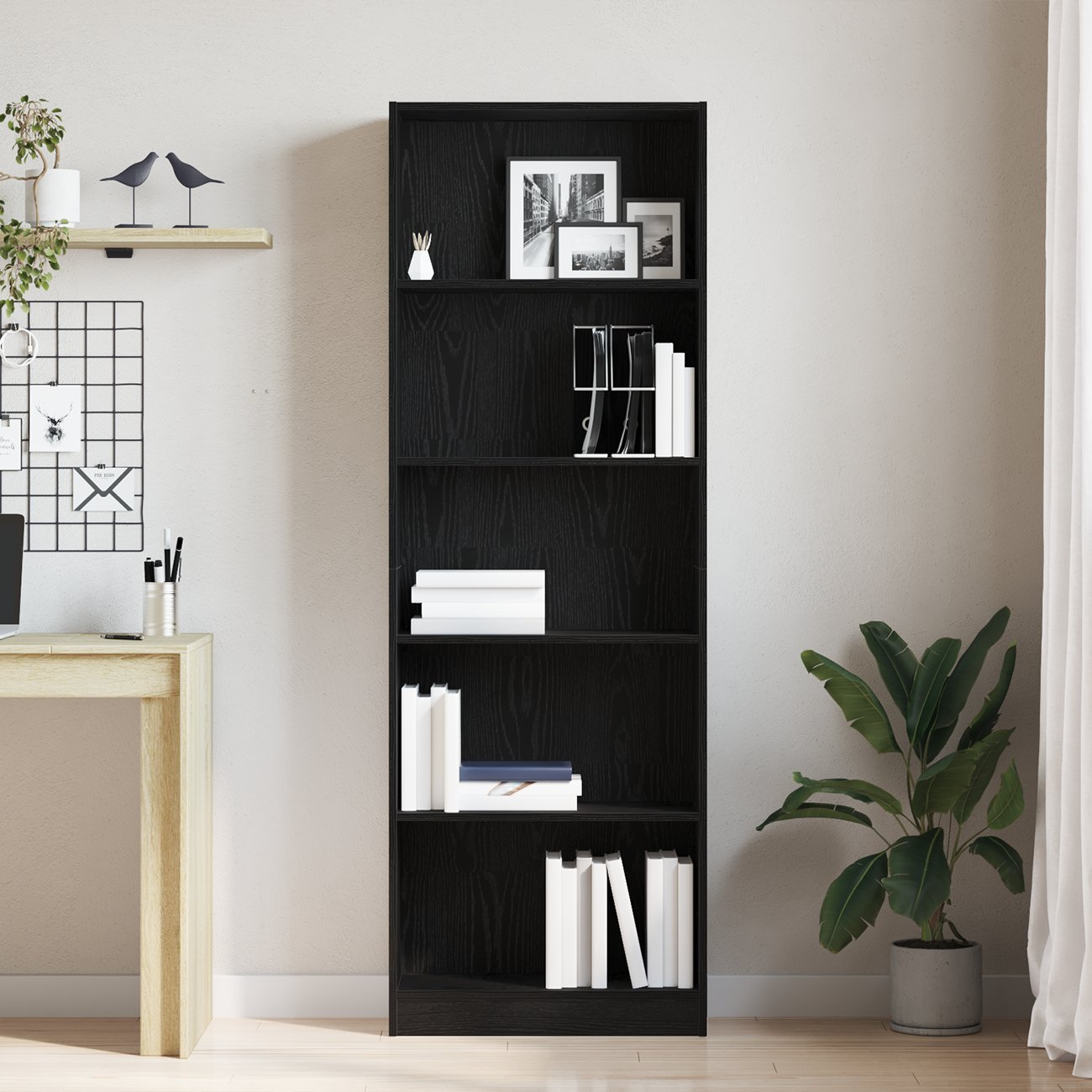 Bücherregal Weiß 40x24x75 cm Holzwerkstoff