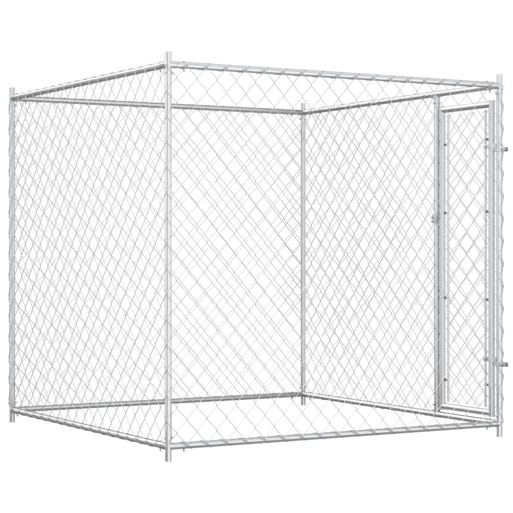 Outdoor-Hundezwinger mit Überdachung 382x192x225 cm