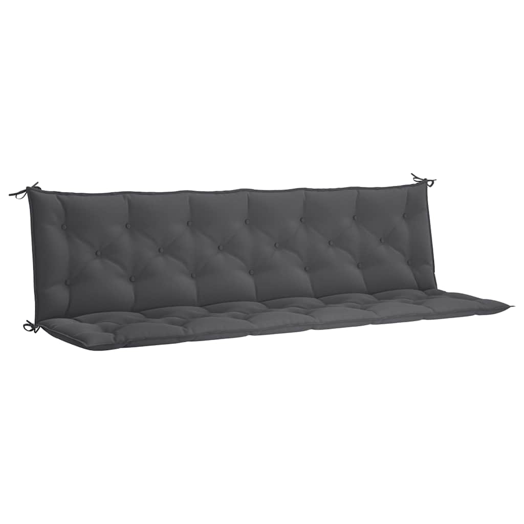 Gartenbank-Auflage Anthrazit 100x(50+50)x7 cm Oxford-Gewebe