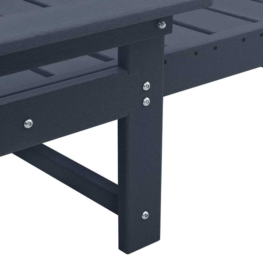Sonnenliege 2 pcs Weiß 195,5 x 53 x 98,5 cm Polyethylen