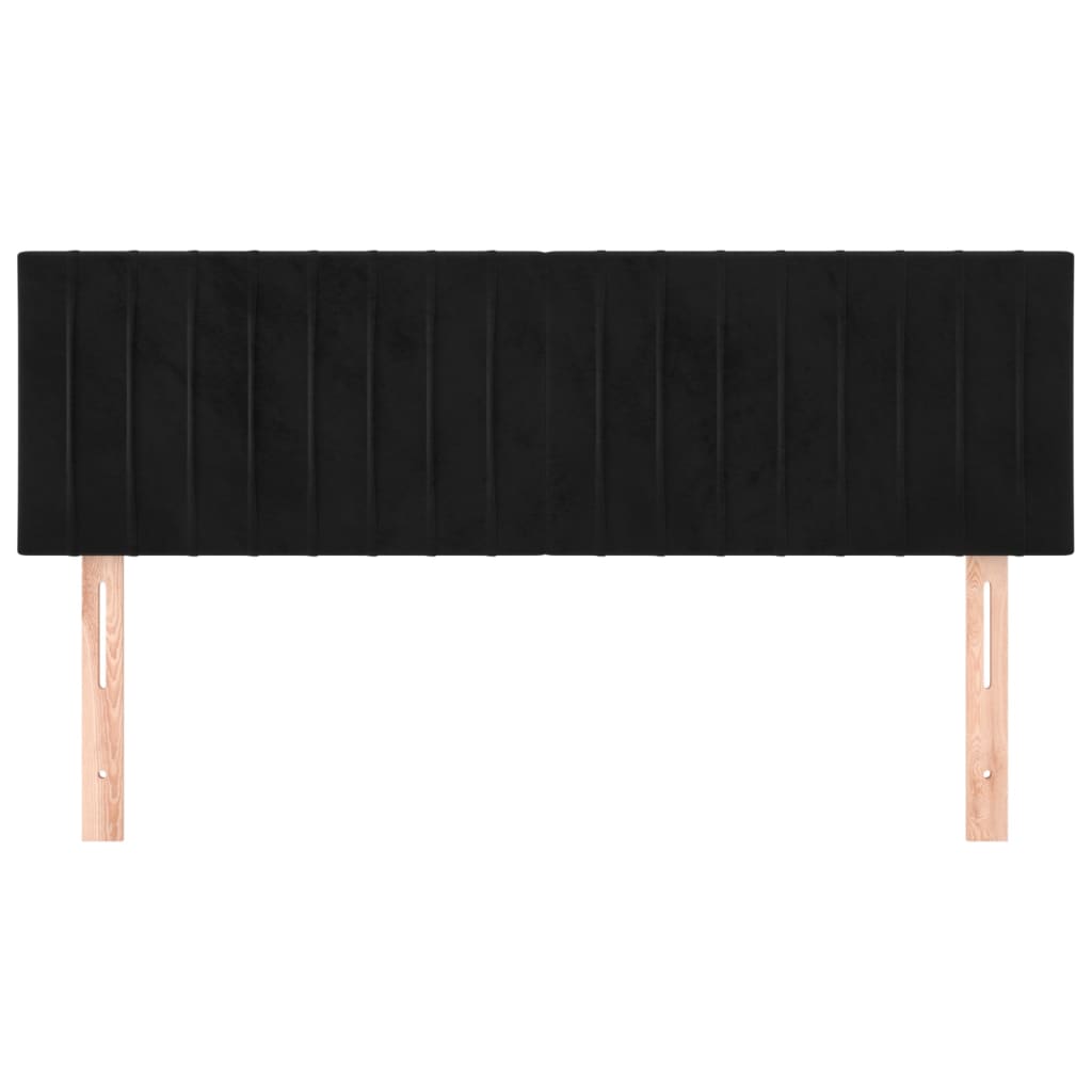 Kopfteil Hellgrau 80x5x118/128 cm Samt