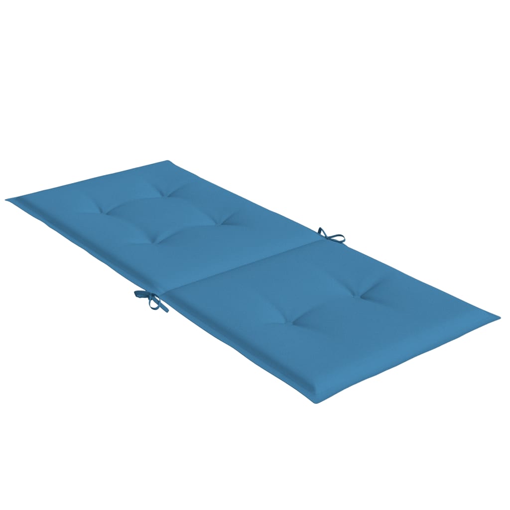 Hochlehner-Auflagen 2 Stk. Melange Anthrazit 120x50x7cm Stoff