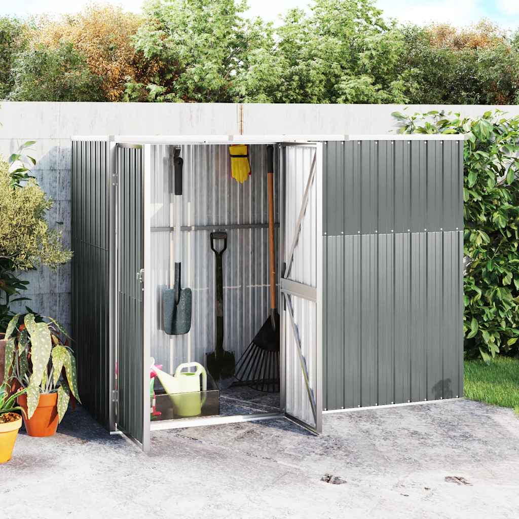 Gerätehaus Grün 88x89x161 cm Verzinkter Stahl
