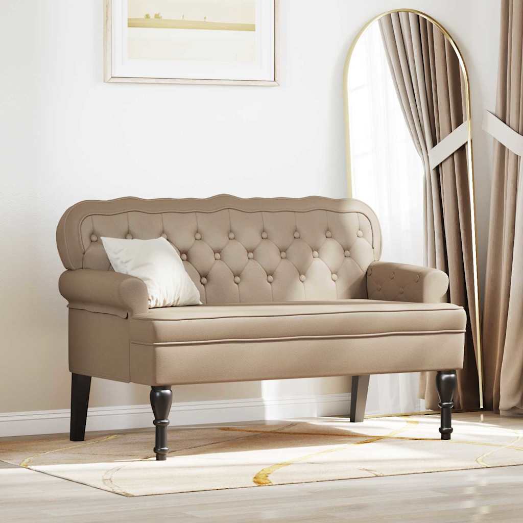 Chesterfield Bank Braun 119,5 x 64,5 x 75 cm Kunstleder