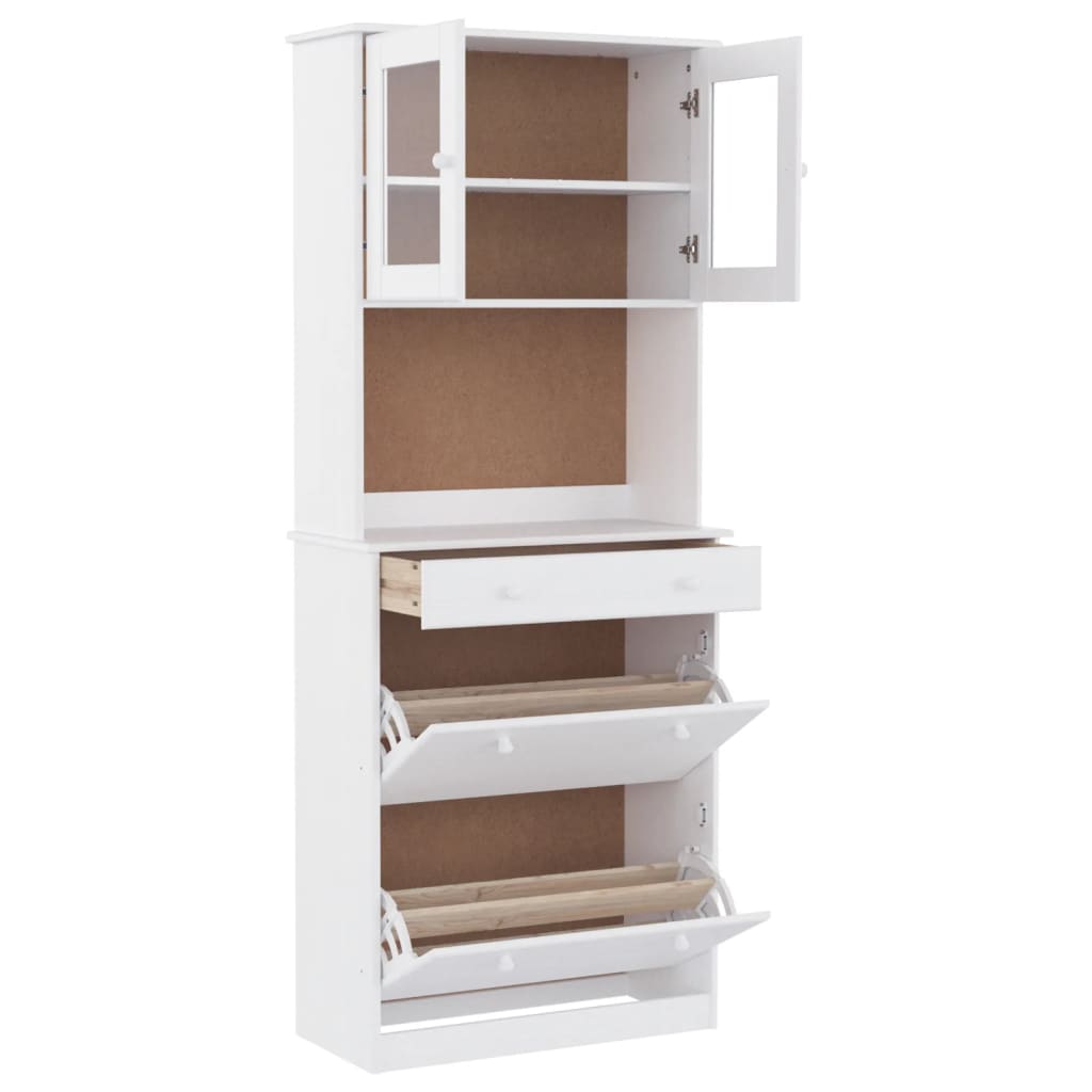 Highboard ALTA 77x35x188 cm Massivholz Kiefer