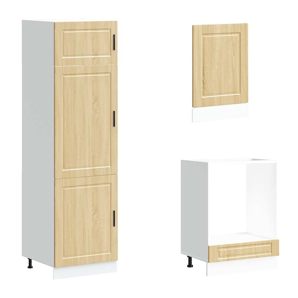 7-tlg. Küchenschrank-Set Porto Weiß Holzwerkstoff