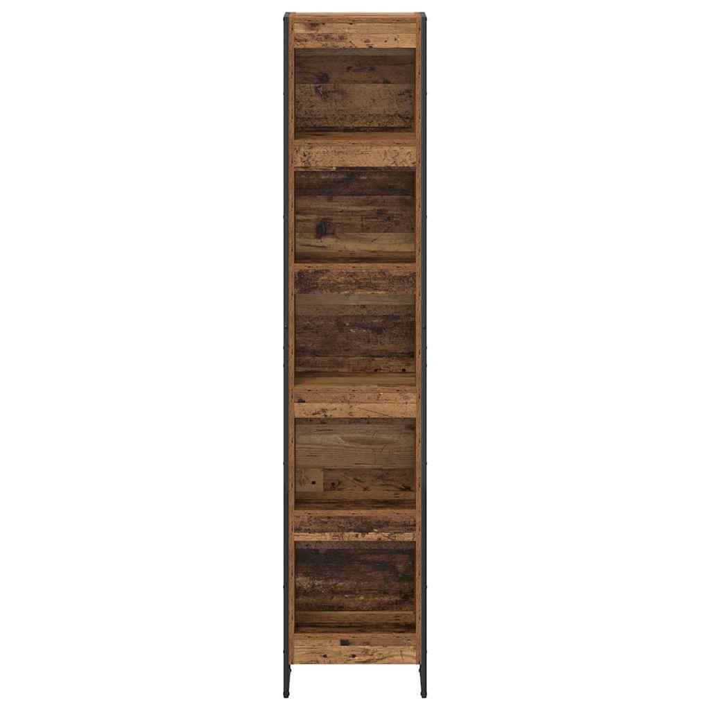 Bücherregal 2 pcs Schwarz Eichen-Optik 60 x 30 x 189,5 cm