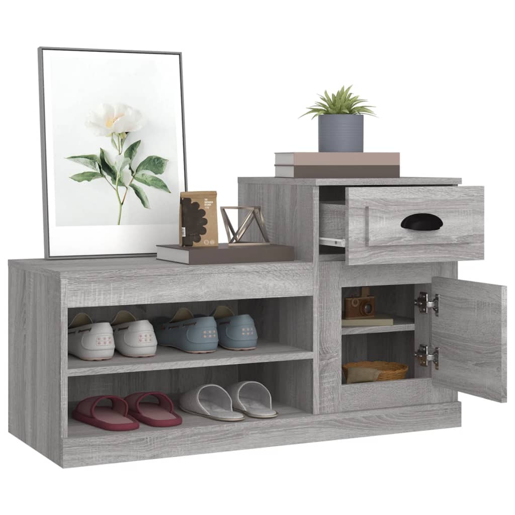 Schuhschrank Weiß 100x42x60 cm Holzwerkstoff