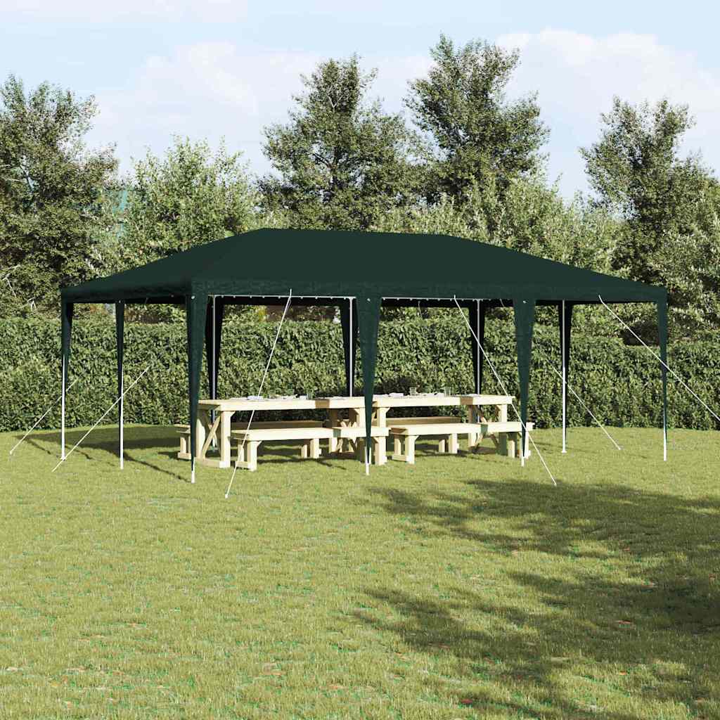 Party-Zelt Weiß 400 x 400 x 266 cm Polyethylen und Stahl