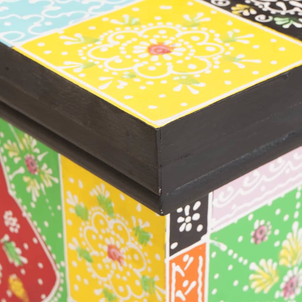 Aufbewahrungsbox Mehrfarbig 60 x 40 x 40 cm Massivholz Mango