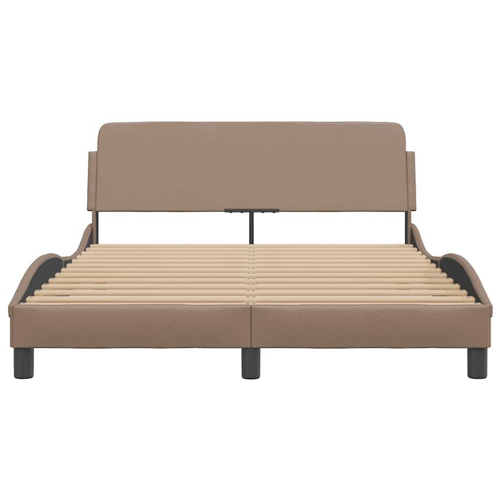 Bettgestell "Dover" Schwarz 80x200 cm Kunstleder