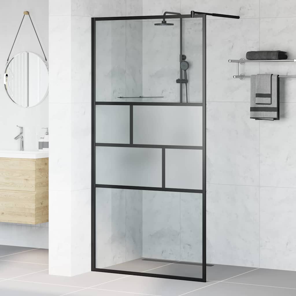 Duschwand für Begehbare Dusche mit Klarem ESG-Glas 80x195 cm