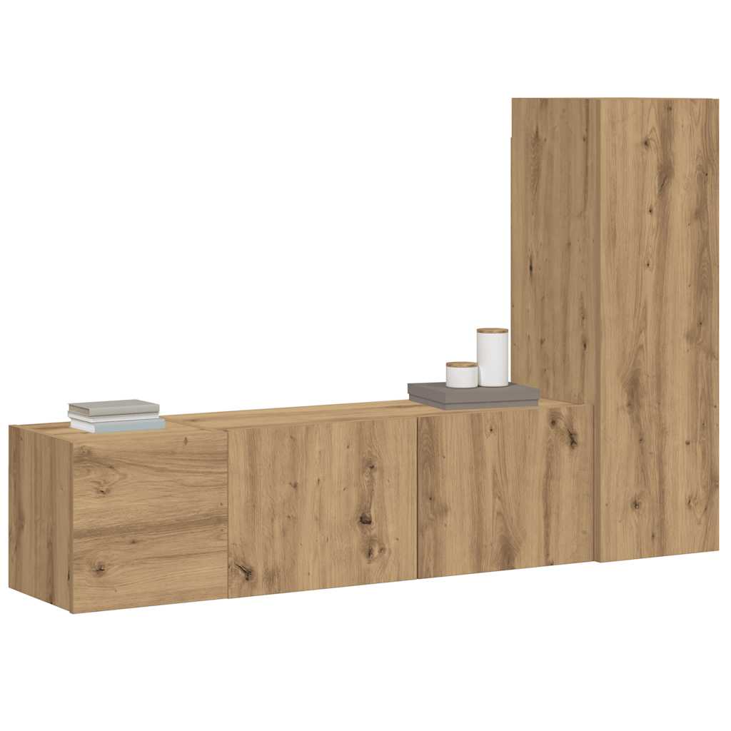 5-tlg. TV-Schrank-Set Weiß Holzwerkstoff